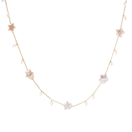 Starlit Pearl Necklace