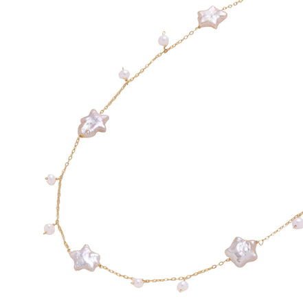 Starlit Pearl Necklace