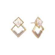 Pearl Frame Earrings
