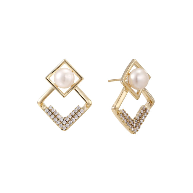 Pearl Frame Earrings