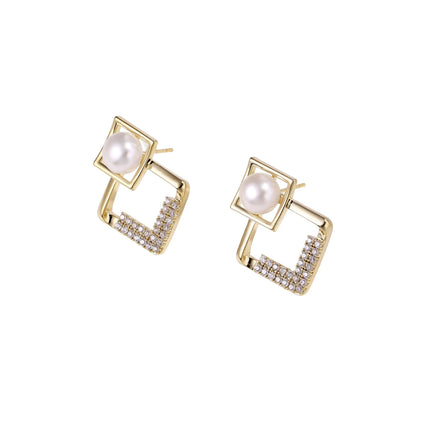 Pearl Frame Earrings