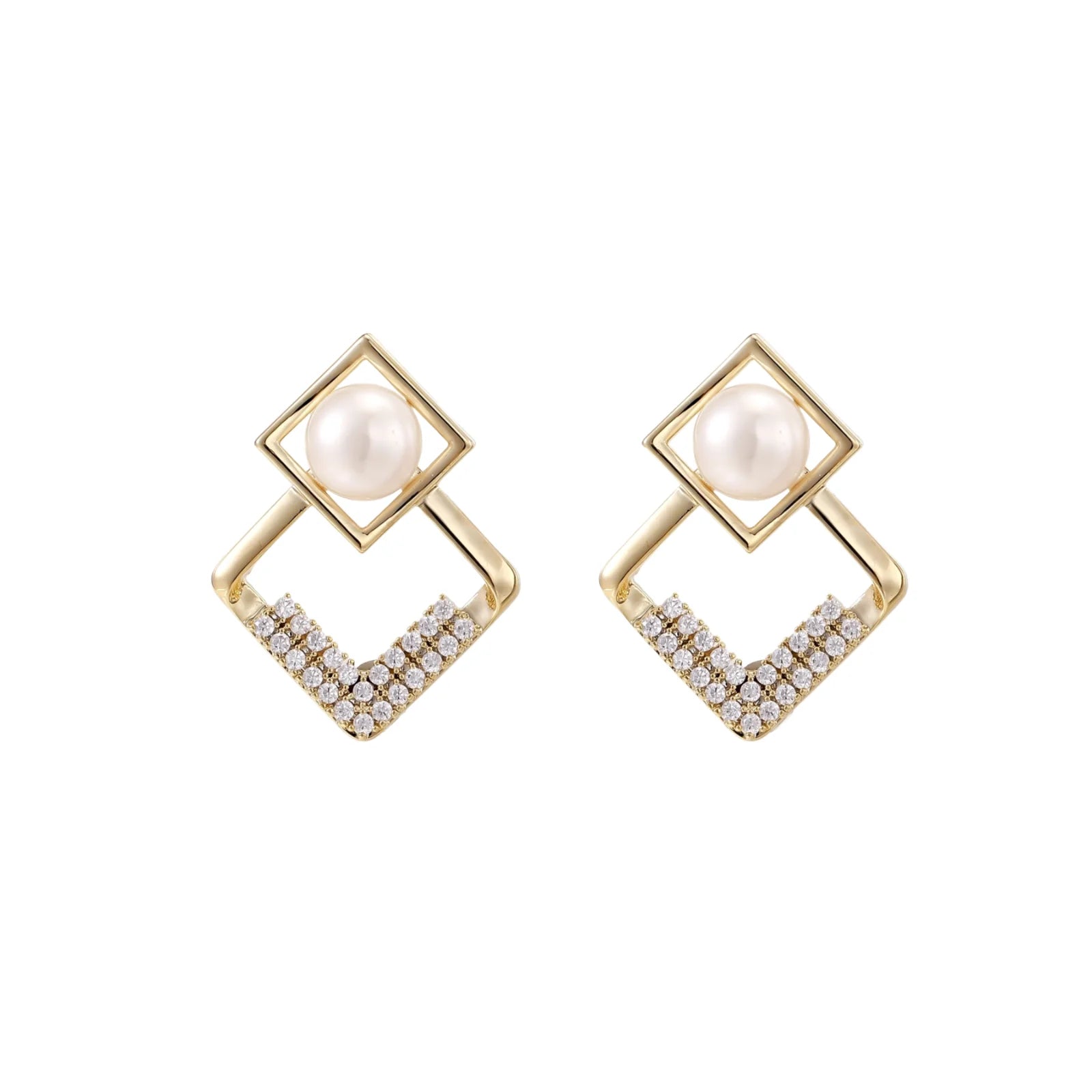 Pearl Frame Earrings