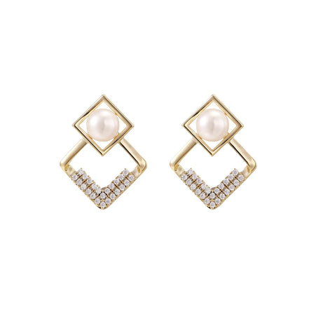 Pearl Frame Earrings