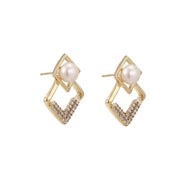 Pearl Frame Earrings