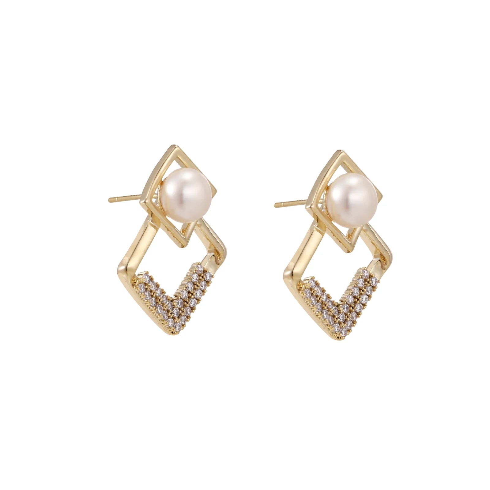 Pearl Frame Earrings
