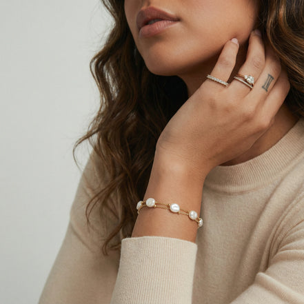 Baroque Pearl Cascade Bracelet