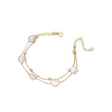 Baroque Pearl Cascade Bracelet