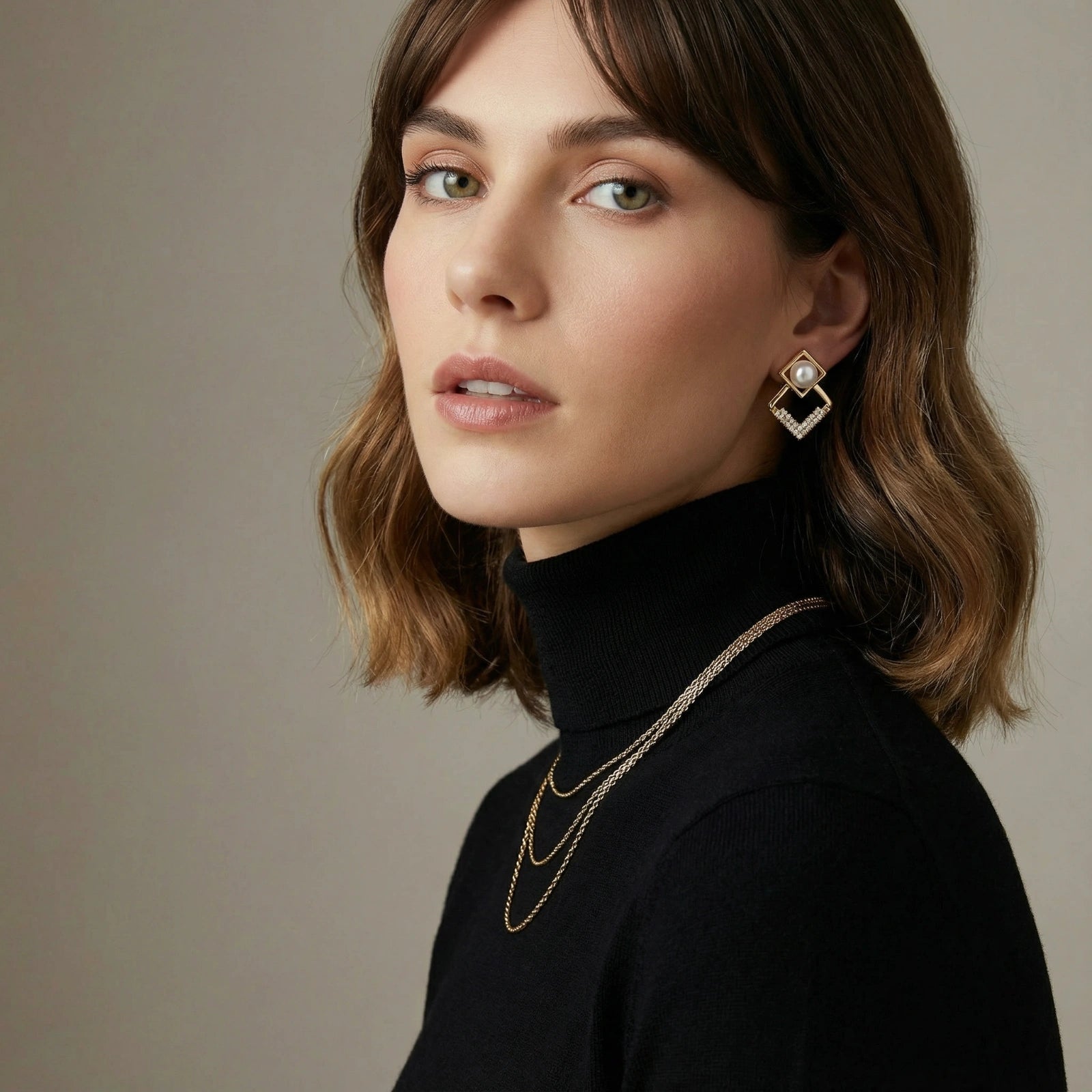 Pearl Frame Earrings