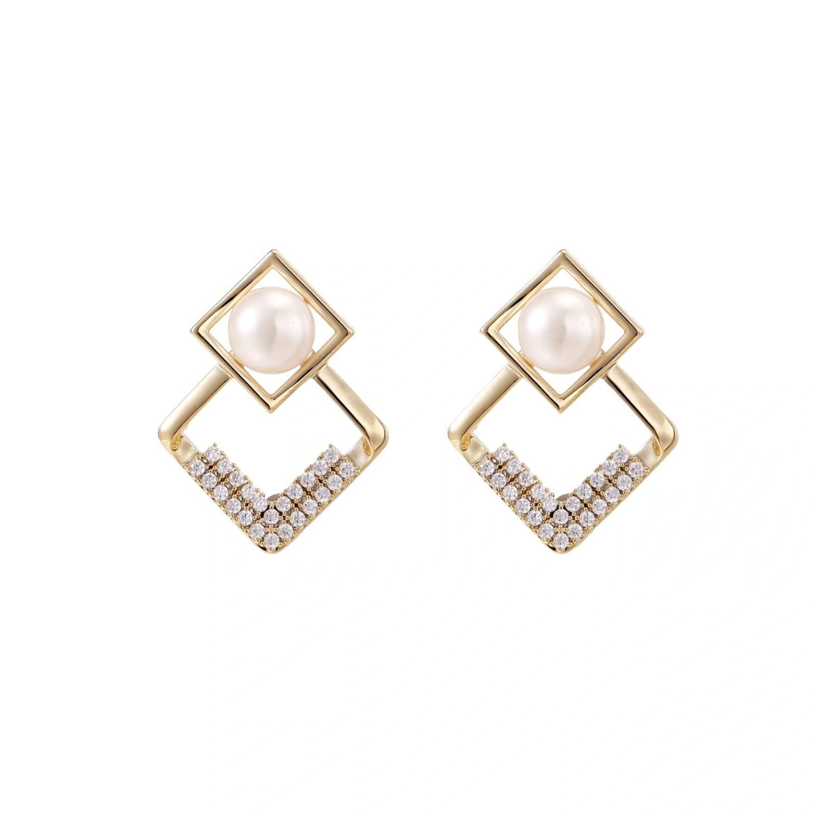 Pearl Frame Earrings