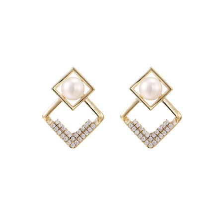 Pearl Frame Earrings