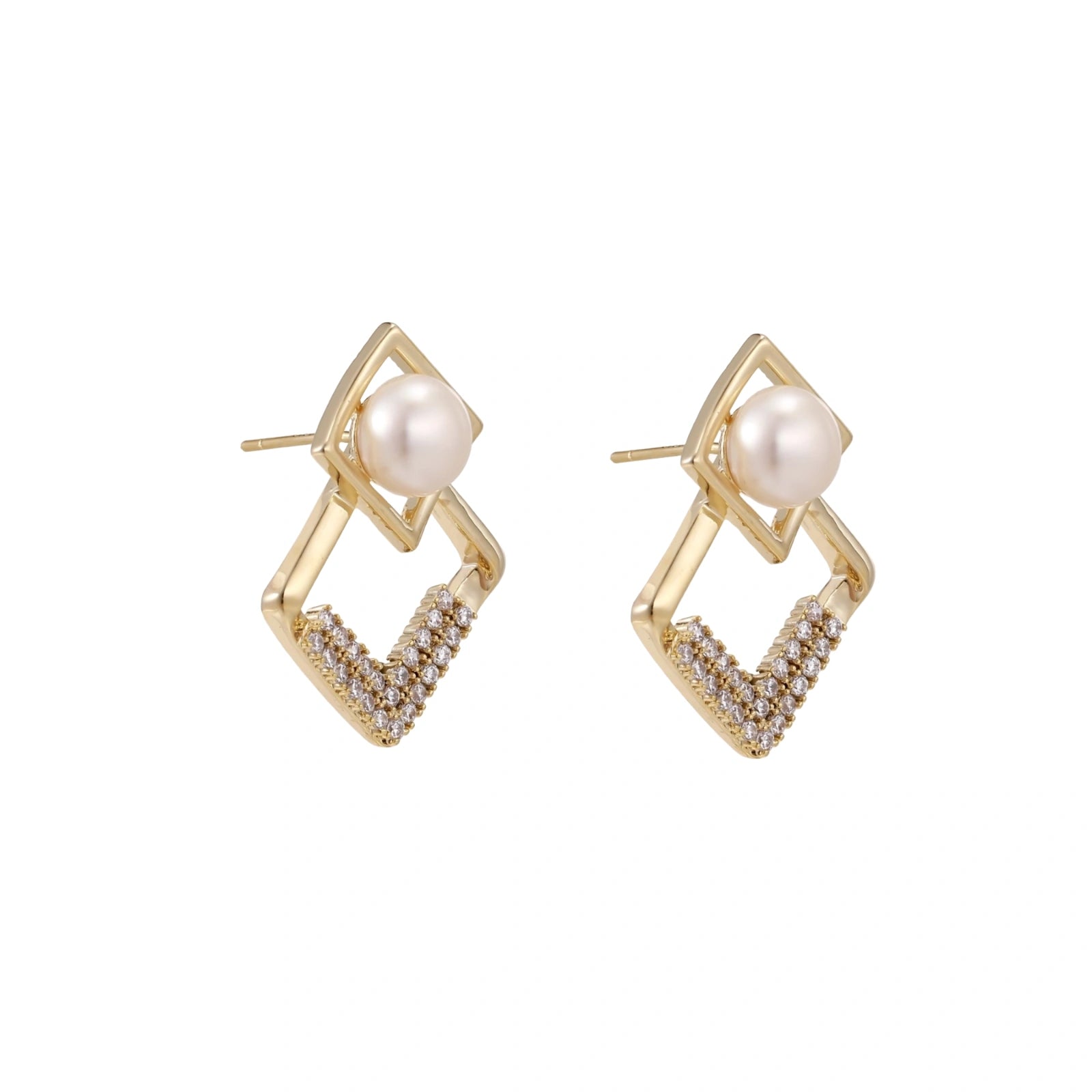 Pearl Frame Earrings