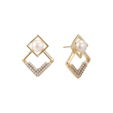 Pearl Frame Earrings