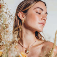 Gilded Bloom Hoops