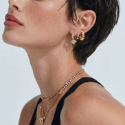 Twisted Gold Hoops